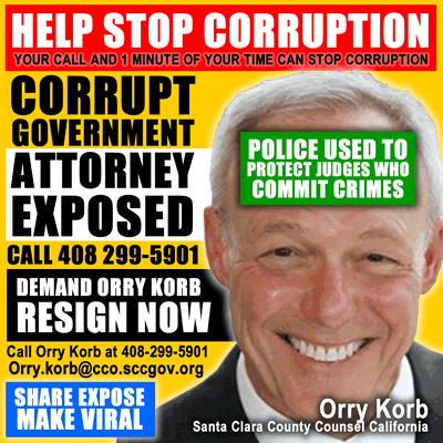 demand corrupt Orry Korb Santa Clara county California resign 2