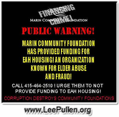 marin community foundation public warning lee pullen eah housing