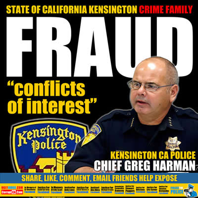 kensington california police chief greg harman has conflicts of interest