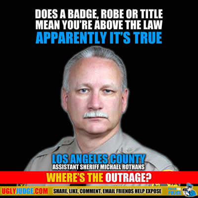 los angeles california county assistant sheriff michael rothans bought a stolen car and was not prosecuted
