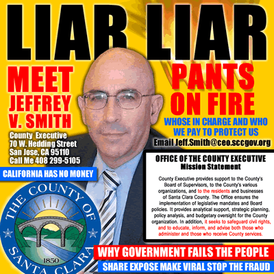 santa clara county executive jeffrey v. smith fails to protect the people and stop corruption