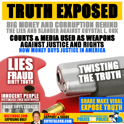 big money buys judges and justice in American truth exposed about crytsl l