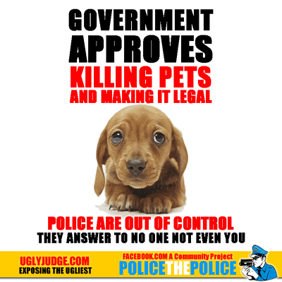 police can legally kill your pet and get away with it even if they are wrong