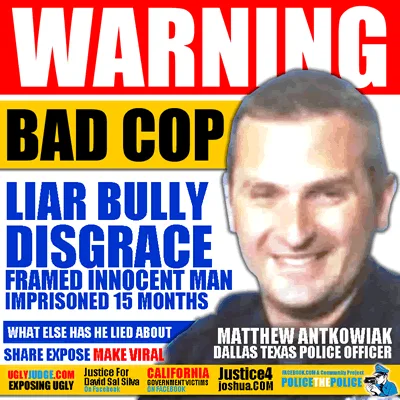 dallas texas police officer matthew antkowiak perjured himself framing innocent ronald jones