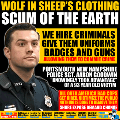 wolve in sheep's clothing portsmouth new hampshire sgt aaron goodwin is a criminal