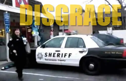 sacrament county sheriff deputy is a disgrace