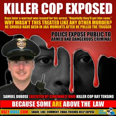 cincinnati ohio killer cop ray tensing shoots sam dubose in the head on purpose