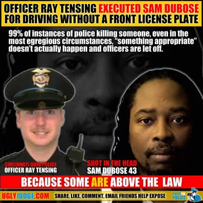 cincinnati ohio killer cop ray tensing shoots sam dubose in the head