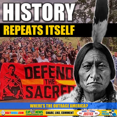 Oil Pipeline Protest turns violent Dakota American Indian Burial Sites Destroyed