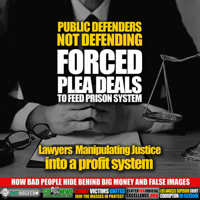 lawyers manipulating justice system into a profit system public defenders forcing plea deals instead of defending
