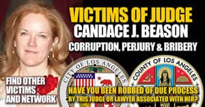 Los Angeles Superior Court California victims of judge candace j beason