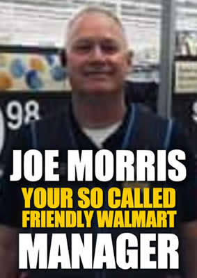 Sahuarita Arizona Walmart Manager Joe Morris who lied to police jailing a customer for wearing face covering while shopping