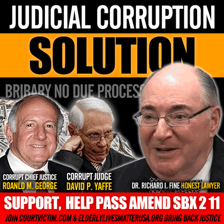 Help support Dr Richard I fines Amend SBX 2 11 to stop judicial corruption