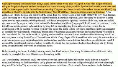 Report Darious Deputy Wake County North Carolina